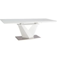 Обеденный стол «Signal» Alaras III, раскладной, белый лак/белый