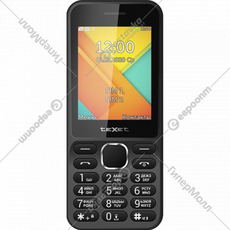 Мобильный телефон «Texet» TM-D326, черный