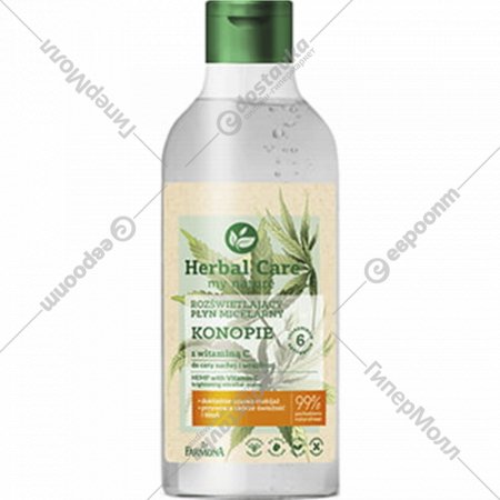 Мицеллярная вода «Farmona» Herbal Care, с конопляным маслом и витамином С, HER3034, 400 мл