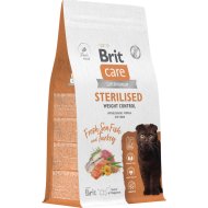 Корм для кошек «Brit» Care Cat Sterilised Weight Control, морская рыба/индейка, 1.5 кг