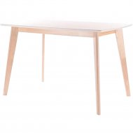 Обеденный стол «Signal» Combo, дуб беленый/белый