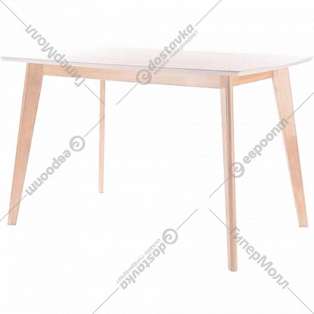 Обеденный стол «Signal» Combo, дуб беленый/белый