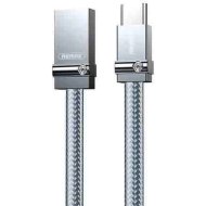 Кабель «Remax» USB-USB Type-C, 2.4А, RC-091a-silver, серебро, 1 м
