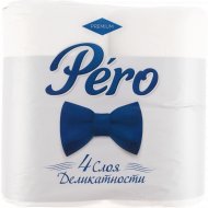 Туалетная бумага «Лилия» Pero, 4 слоя, 4 шт