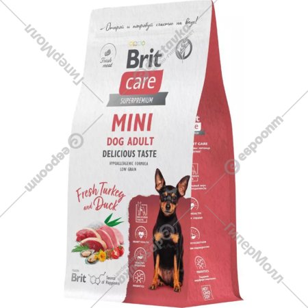 Корм для собак «Brit» Care Mini Adult Delicious Taste, индейка/утка, 400 г