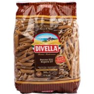 Изделия макаронные Divella пенне зити ригате интеграле №27, 500 г