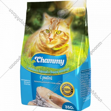 Корм для кошек «Chammy» с рыбой, 350 г