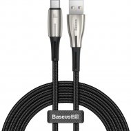 Кабель «Baseus» Water Drop-shaped Lamp Super Charge USB For Type-C 66W, Black, CATSD-N01, 2 м