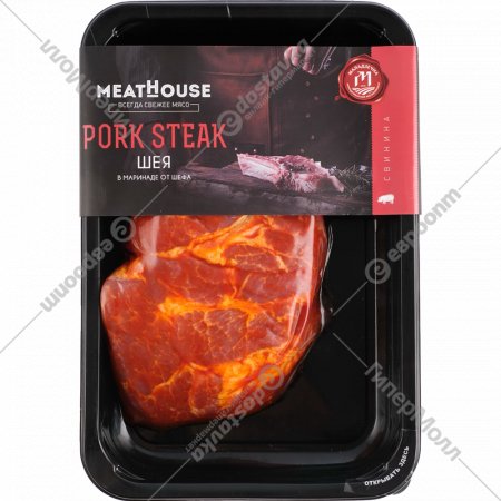 Полуфабрикат из свинины «Pork Steak Шея» 1 кг, фасовка 0.3 кг