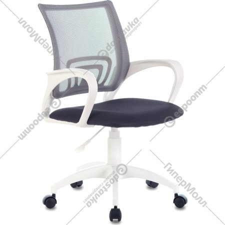Кресло офисное «Бюрократ» CH-W 695NLT, TW-04 темно-серый TW-12/белый