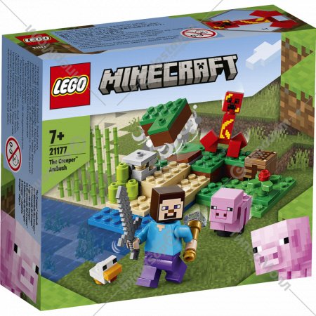 Конструктор «LEGO» Minecraft Засада Крипера 21177