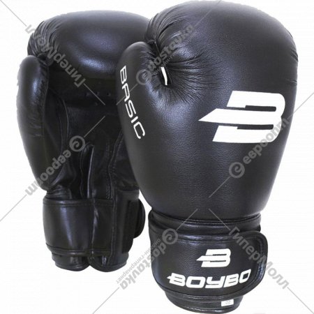 Перчатки для бокса «BoyBo» Basic, 12oz, черный
