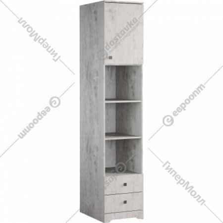 Шкаф для одежды «Мебель-КМК» 1Д2Я Атланта, КМК 0741.5, бетон пайн светлый