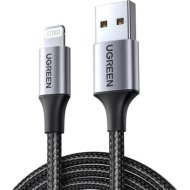 Кабель «Ugreen» Lightning to USB Alu Case with Braided, US199, Black, 60156, 1 м