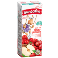 

Сок "BAMBOLINA" (яблоко/шиповник) 0,2л