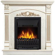 Портал для камина «Firelight» Barocco Classic, НС-1294117, шпон белый дуб с золотой патиной