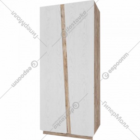Шкаф для одежды «Мебель-КМК» 2Д Лайт, КМК 0551.8, дуб юкон/дуб полярный