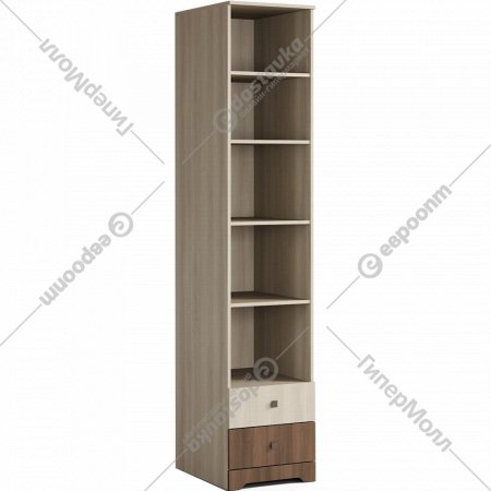 Шкаф для одежды «Мебель-КМК» 2Я Атланта, КМК 0741.6, шимо светлый/шимо темный