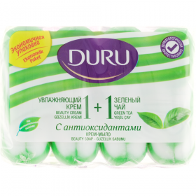 Крем-мыло «Duru» зе­ле­ный чай, 1+1, 4х80 г