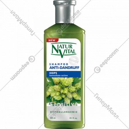 Шампунь «Natur Vital» Hair Shampoo Hops Anti-dandruff, 300 мл