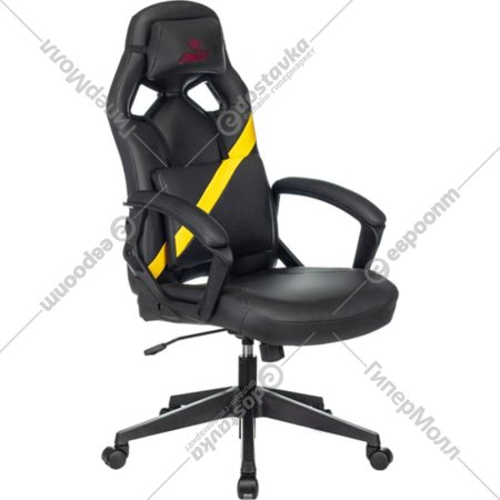 Кресло геймерское «Бюрократ» Zombie Driver, черный/желтый