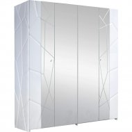 Шкаф для одежды «Мебель-КМК» 4Д Кензо, КМК 0674.14, белый/белый глянец