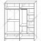 Шкаф для одежды «Мебель-КМК» 4Д Кензо, КМК 0674.14, белый/белый глянец