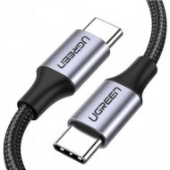 Кабель «Ugreen» USB 2.0 C M/M Round Nickel Plating Aluminum Shell, US261, Black 50152, 2 м