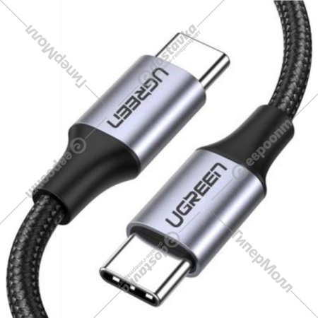Кабель «Ugreen» USB 2.0 C M/M Round Nickel Plating Aluminum Shell, US261, Black 50152, 2 м
