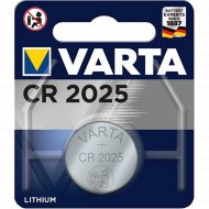 Элемент питания «Varta Electronics» CR 2025.