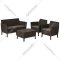 Комплект садовой мебели «Allibert» Salemo 2-Sofa Set, коричневый