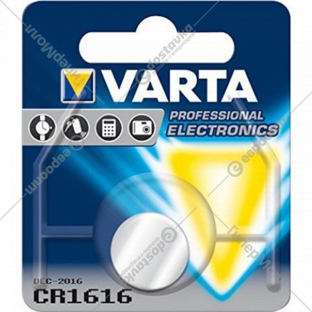 Элемент питания «Varta Electronics» CR 1616, 3 V