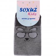 Носки детские «Soxuz» 501-Print, серая мордочка, размер 18-20