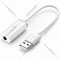 Адаптер «Ugreen» USB A Male to 3.5 mm Aux Cable US206, White, 30712