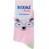 Носки детские «SOXUZ» размер 18-20, розовый-салатовый