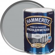 Краска «Hammerite» гладкая, серебристый, 0.75 л