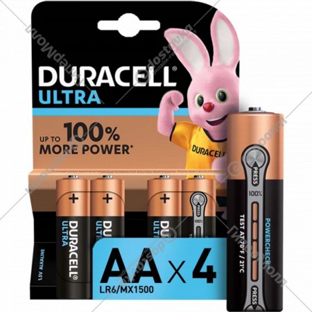 Комплект батареек «Duracell» UltraPower LR6/MX1500, 4шт