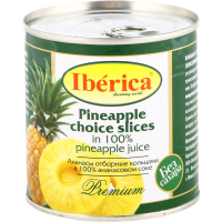 

Ананасы кольцами "IBERICA" (ж.б)435мл