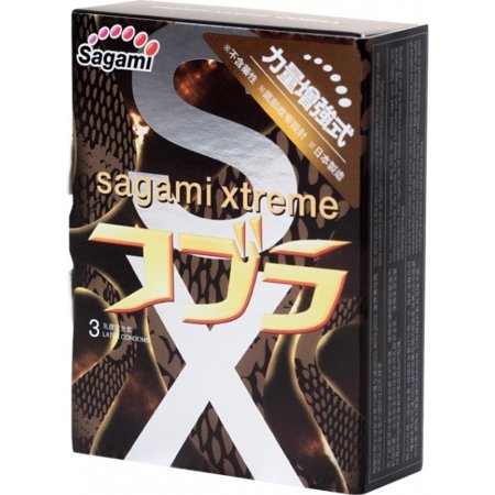 Презервативы Sagami Xtreme Cobra №3, 723/1, 3 шт