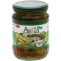 

Огурцы мар."ARISTA"(3-6см,корниш.)370мл