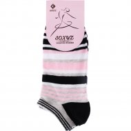 Носки женские «SOXUZ» размер 23-25, серый-розовый
