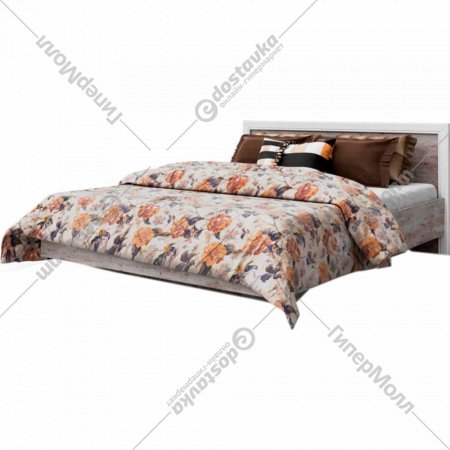 Кровать «Мебель-КМК» 1400 Эстель, КМК 0738.35, сосна натуральная/дуб полярный