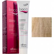 Крем-краска для волос «Kaaral» с гидролизатами шелка, очень светлый блондин, Baco 9.0, 100 мл
