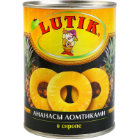 

Ананасы "ЛЮТИК" (ломтики,ж/б) 580мл