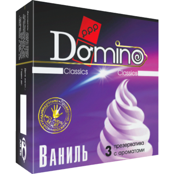 Презервативы «LUXE» Domino Classic, с ароматом ванили, Luxe1660, 3 шт ...