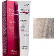 Крем-краска для волос «Kaaral» с гидролизатами шелка, светлый пепельный блондин, Baco 9.10, 100 мл