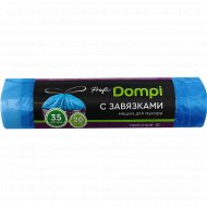 Мешки для мусора «Dompi» с завязками, 35 л, 20 шт