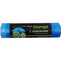 

Мешки д/мусора"DOMPI"(с затяж,35л,20шт)