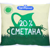 

Сметана (пл) 20% Борисов 400 г