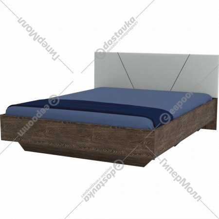 Кровать «Мебель-КМК» 1600 Нирвана 2, КМК 0746, дуб кентербери/Garden17